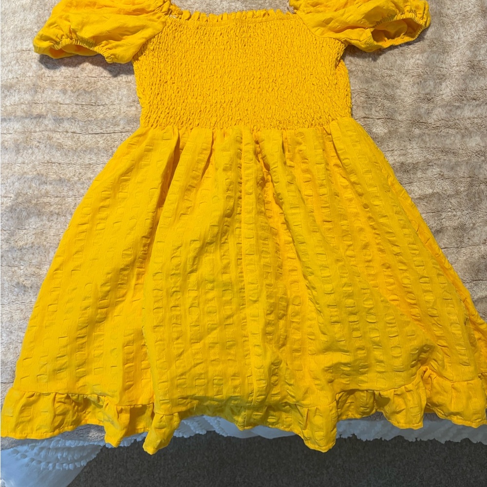 Yellow Mini Dress